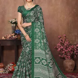Lookmark Abstract Printed Saree-picture-18