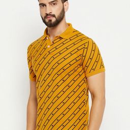 GET GOLF Men Printed Polo Collar Pockets T-shirt-image-81