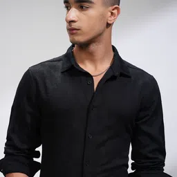 HIGHLANDER Men Comfort Slim Fit Opaque Casual Shirt-picture-8