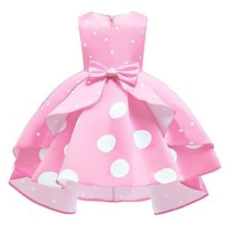 BAESD Girls Polka Dot Fit & Flare Layered Dress-picture-38