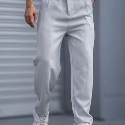 Maniac Men Comfort Regular Fit Trousers-image-81