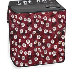 The Furnishing Tree PVC Waterproof Semi Automatic Washing Machine Cover Compatible for Midea 7.8 Kg-image-10