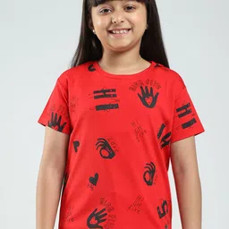 Monte Carlo Girls Round Neck Print Top-image-27