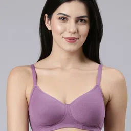 Enamor Solid Full Coverage Non Padded Bra-6
