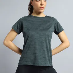 CULT Women Dark Grey Training Elevate Sculpt T-shirt-48
