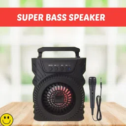 Clairbell 301(PORTABLE WIRELESS BLUETOOTH SPEAKER) Crystal Clear SoundWith Karaoke MicR442 5 W Bluetooth Laptop/Desktop Speaker-image-65