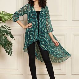 Fbella Abstract Printed Longline Ethnic Shrug-11