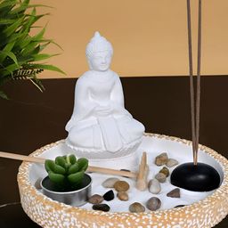 Myntra Elegant Homes White Figurine Showpiece-image-31