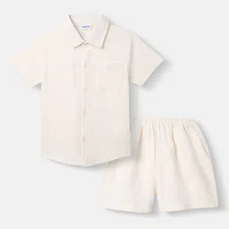 Nauti Nati Boys Pure Cotton Short Sleeves Shirt With Shorts-29