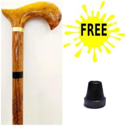 Morning wooden walking design stick for men and women with free rubber Walking Stick-image-9