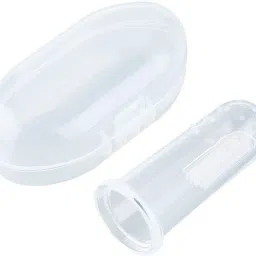 Silicone Baby Finger-Brush with Case Ultra Soft Toothbrush (WHITE) Ultra Soft Toothbrush-13