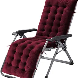 daddy cool Cotton Solid Chair Pad Pack of 1-picture-3