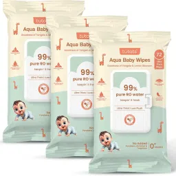 Ultra thick Aqua Baby Wipes 99% Water with Tangelo and Lemon Blossom-image-67