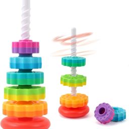 Colorful Spiral Gear Stacking Toy for Kids-image-70