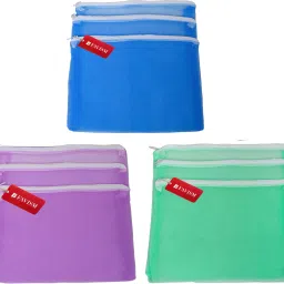 Reusable Fruits & Vegetables Grocery bags or Fridge Bags or Multi Purpous Storage bags Combo Pack of 9 Pcs. Pack of 9 Grocery Bags-image-3