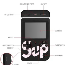 VEKIN SUP GAME 400 in 1 Retro Game Box Console Handheld Video Game box with TV output 8 GB with Mario/Super Mario/DR Mario/Contra/Turtles and other 400 Games image 2