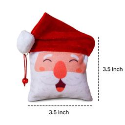 Indigifts White & Red Set Of 2 Text or Slogans Printed Christmas Matte Glass Mugs - 325ML & Wall Hanging image 2