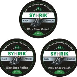 aKuu (Pack of 3) Black Shoe Polish 3x40 gram. Leather Shoe Wax Polish. Leather, Synthetic Leather Shoe Wax Polish-image-39