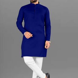 poshside Men Cotton Blend Kurta Pyjama Set-picture-13