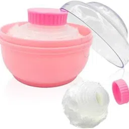 Premium Baby Skin Care Baby Powder Puff with Box Holder and storage case-image-22