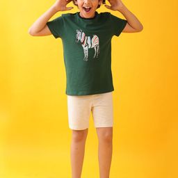 Anthrilo Boys Printed T-shirt with Shorts-image-85