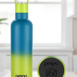 Pexpo Blue Single Stainless Steel Double Wall Vacuum Water Bottle-image-36