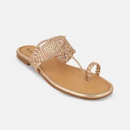 Rubeezz Women Embellished One Toe Flats-picture-37