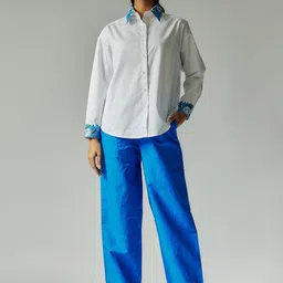 Maisolos Long Sleeves Cotton Linen Shirt With Trousers-picture-30
