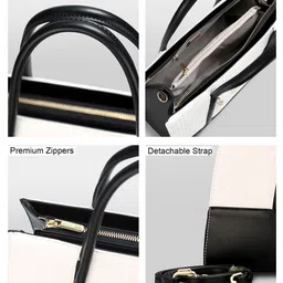 itti Textured PU Oversized Structured Handheld Bag image 4