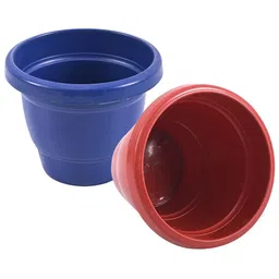 Kuber Industries Blue & Red 2 Pieces Versatile & Sturdy Flower Planters-image-63