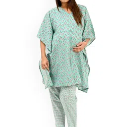 30 Looks Women Ethnic Motifs Printed Regular Pure Cotton Kurta with Trousers-image-73