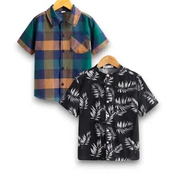 LUVITUS Boys Pack of 2 Floral Printed Casual Shirt-picture-47