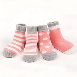 MOMISY Kids Pack Of 5 Printed Cotton Ankle-Length Socks-picture-32