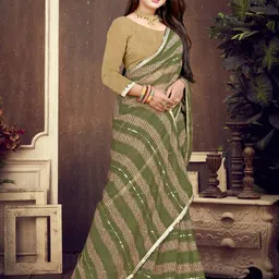 GAVUBAA Multi Pure Georgette Sarees-picture-10