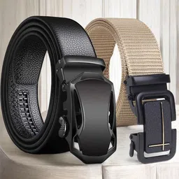Metronaut Men Textured 2 Formal Belt-image-78