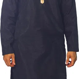 House of Aqss Men Regular Dupion Silk Kurta with Trousers-picture-28