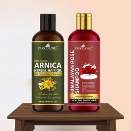 Park Daniel Set Of 2 Arnica Herbal Hair Oil & Himalayan Rose Shampoo - 100 ml Each-17