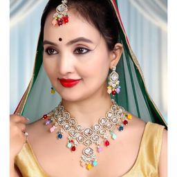 zarmar fashion Gold-Plated Alloy Artificial Stones Jewellery Set-image-13