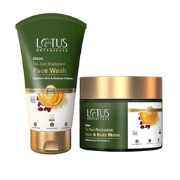Lotus Botanicals Set Of 2 Ubtan De-Tan Face & Body Mask - 200 g & Face Wash - 100 g-62