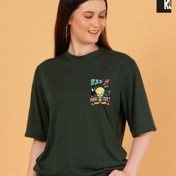 Kasendra Women Pack of 2 Looney Tunes Graphic Printed Round Neck Relaxed Fit T-shirts-picture-40
