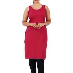 Happy Bunny Set of 2 Women Cotton Knee Long Inner Slip for Kurti-image-94