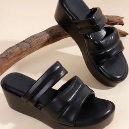 Kook N Keech Open Toe Wedge Heels-picture-14