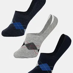 Bodycare Men Pack Of 3 Assorted Cotton Shoe Liners Socks-image-67