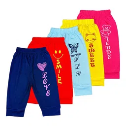Surfbae Kids Pack Of 5 Graphic Printed Cotton Joggers-image-42