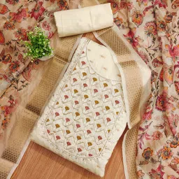 Panzora Floral Embroidered Unstitched Dress Material-image-85