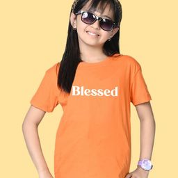 NUSYL Girls Floral Printed Round Neck Cotton Oversized T-shirt-image-56
