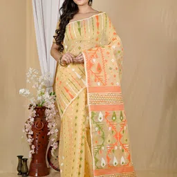 DipDiya Woven Design Zari Jamdani Saree-image-80