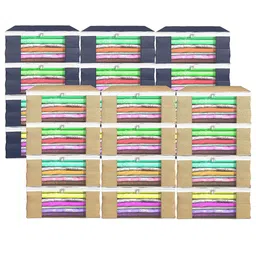 Kuber Industries Brown Set of 6 Regular Drawer Organiser Organisers-34