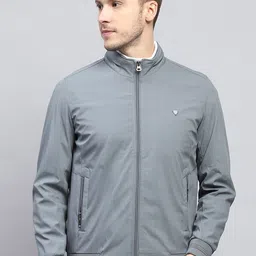 Monte Carlo Men Checked Bomber Jacket-36