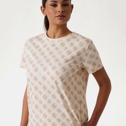 GUESS Women Printed Pure Cotton Pockets T-shirt-image-43